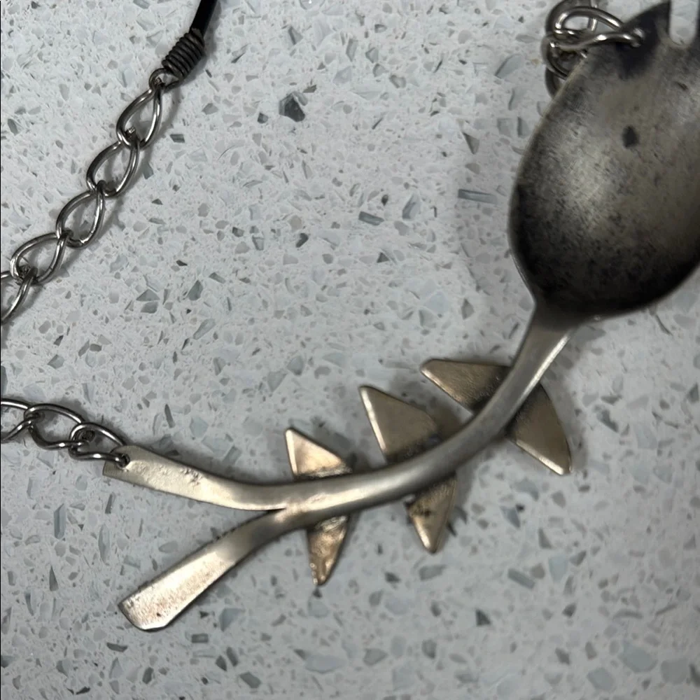 Silver Fishbone Necklace